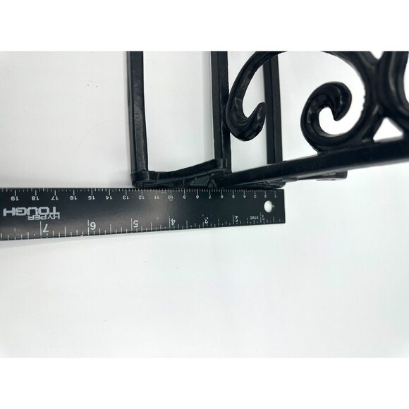 Fleur De Lis Cast Wrought Iron Scroll Cook Book Easel Stand Holder, 10 1/2" tall - Picture 6 of 7